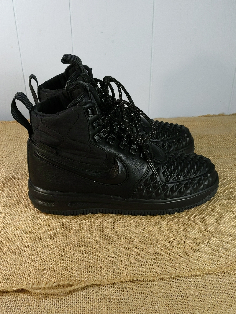 Nike Lunar Force 1 Duckboots Women's Sz 7.5, Black, Excellent Condition, No Box - Picture 3 of 8